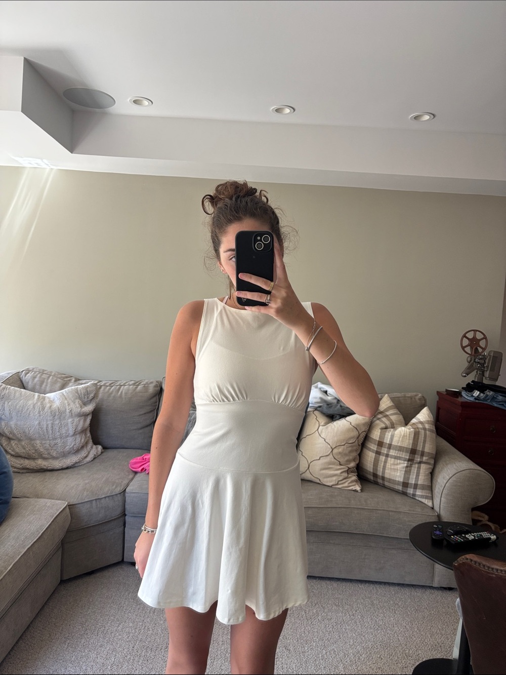 Reformation white Sleeveless Fit-and-Flare Dress